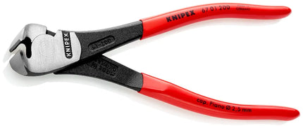 Knipex High Leverage End Cutting Nippers 200mm | 67 01 200