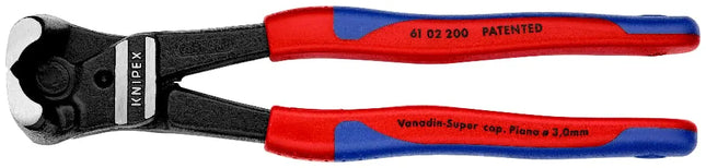 Knipex 8" Bolt End Cutting Nippers with High Leverage Transmission | 61 02 200