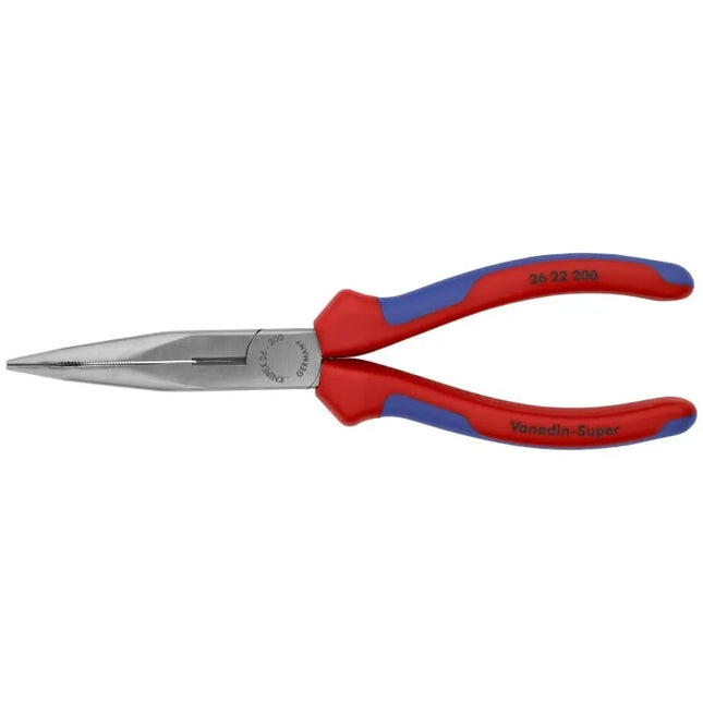 Knipex 8" Long Nose 40° Angled Pliers with Cutter | 26 22 200