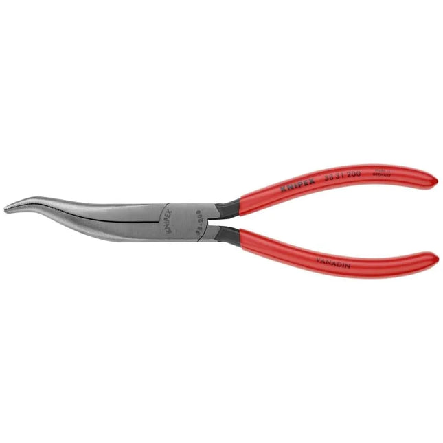 Knipex 8" Long Nose Pliers without Cutter - S Shape | 38 31 200