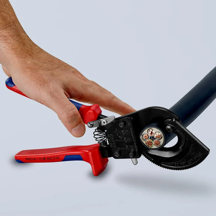 KNIPEX Cable Cutter | Ratchet Action 250mm | 95 31 250