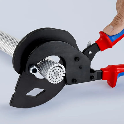 KNIPEX ACSR Cable Cutter | Ratchet Action 340mm | 95 32 340 SR