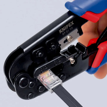 Knipex Crimping Pliers for Western Plugs 190mm | 97 51 10