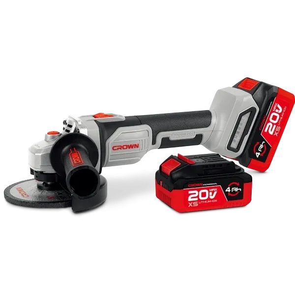 Crown Cordless Angle Grinder 20V 125mm Crown Cordless Angle Grinder 20V 125mm