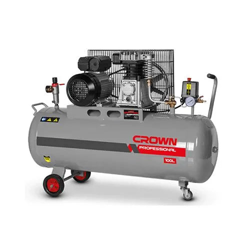 Crown Air Compressor Belt Driven 100L | CT36031 Crown Air Compressor Belt Driven 100L | CT36031