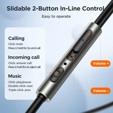 Joyroom Wired Series In-Ear Metal Wired Earbuds | JR-EW03
