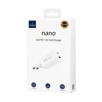 شاحن حائط سريع 65 واط GaN PD+QC