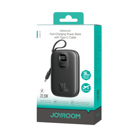 JOYROOM 22.5W Power Bank with Built-in Type-C Cable 10000mAh | JR-PBF17