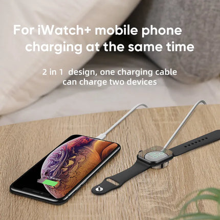 JOYROOM 2-in-1 Apple Watch Magnetic Charger and Lightning Cable | S-IW002S