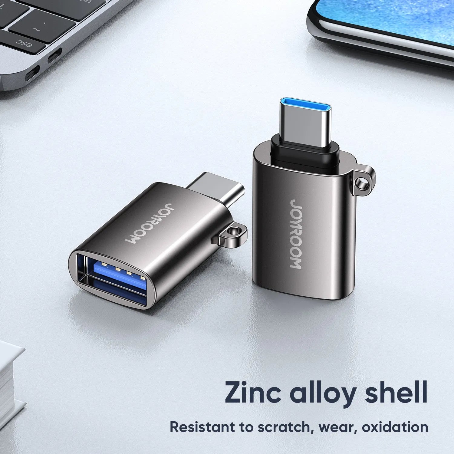 ادابتر من Type-C (ذكر) إلى USB (أنثى) جوي روم | S-H151 ادابتر من Type-C (ذكر) إلى USB (أنثى) جوي روم | S-H151