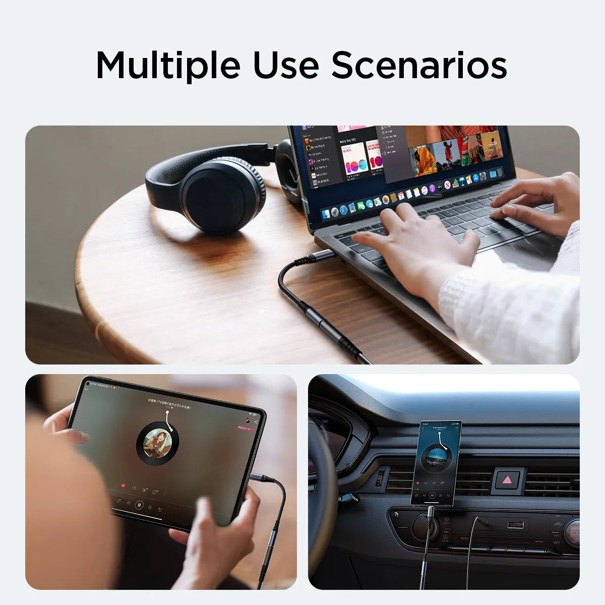 ادابتر صوتي سلسلة Audio Transfer من Type-C إلى 3.5 مم جوي روم | SY-C01 ادابتر صوتي سلسلة Audio Transfer من Type-C إلى 3.5 مم جوي روم | SY-C01