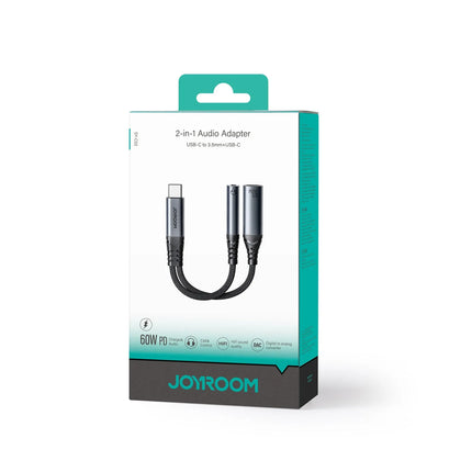 JOYROOM Audio-Transfer Series 2-in-1 Audio Adapter (Type-C to 3.5mm + Type-C) | SY-C02