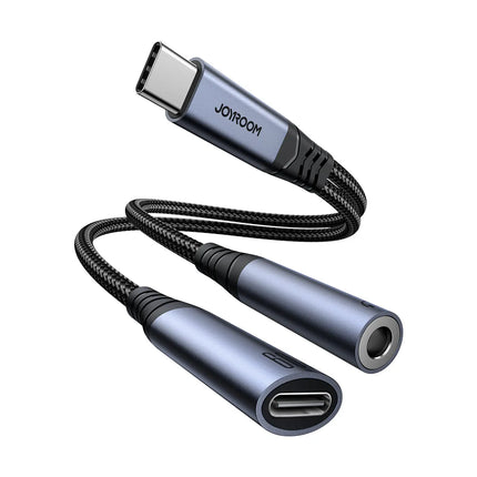 JOYROOM Audio-Transfer Series 2-in-1 Audio Adapter (Type-C to 3.5mm + Type-C) | SY-C02