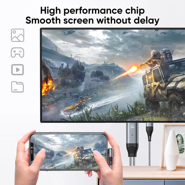 Joyroom Lightning to HDMI 4K Mirroring Cable 3m | SY-35L1 Joyroom Lightning to HDMI 4K Mirroring Cable 3m | SY-35L1