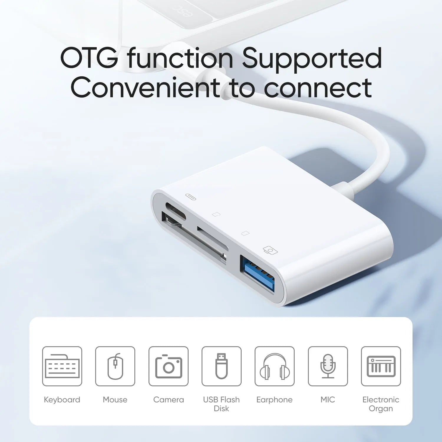 قارئ بطاقات OTG من لايتنينغ إلى USB جوي روم | S-H142 قارئ بطاقات OTG من لايتنينغ إلى USB جوي روم | S-H142