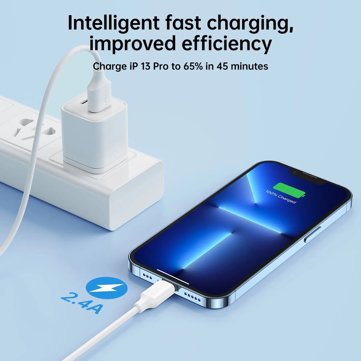 JOYROOM 2.4A USB-A to Lightning Fast Charging Data Cable 1m | S-UL012A9 JOYROOM 2.4A USB-A to Lightning Fast Charging Data Cable 1m | S-UL012A9