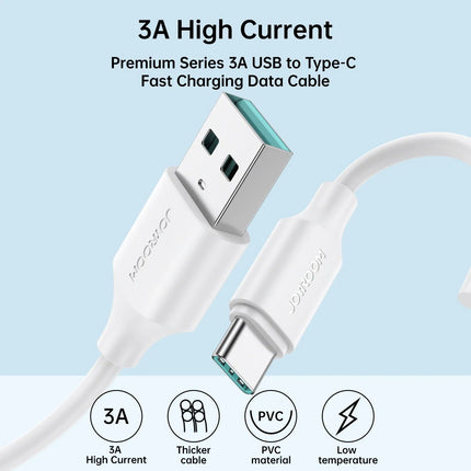 JOYROOM 3A USB-A to Type-C Fast Charging Data Cable 1m | S-UC027A9