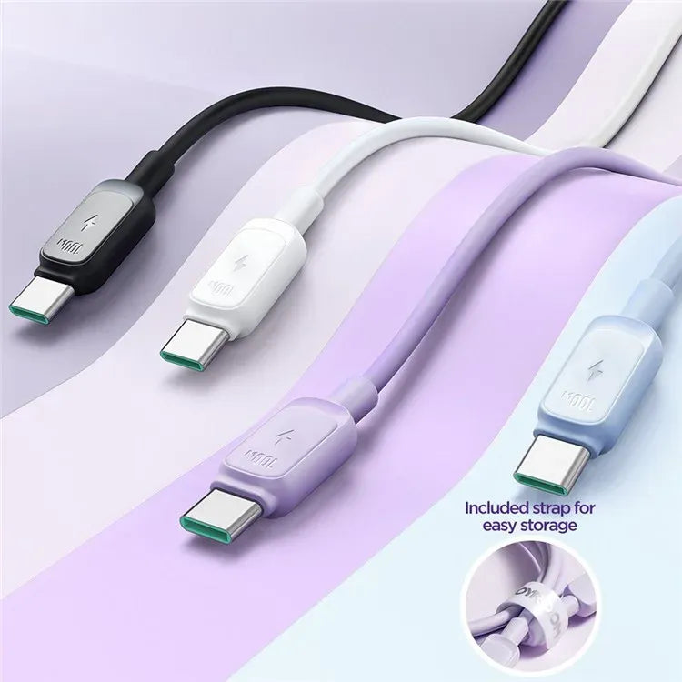 JOYROOM Multi-Color Series 100W Fast Charging USB-C to USB-C Data Cable | S-CC100A14 JOYROOM Multi-Color Series 100W Fast Charging USB-C to USB-C Data Cable | S-CC100A14