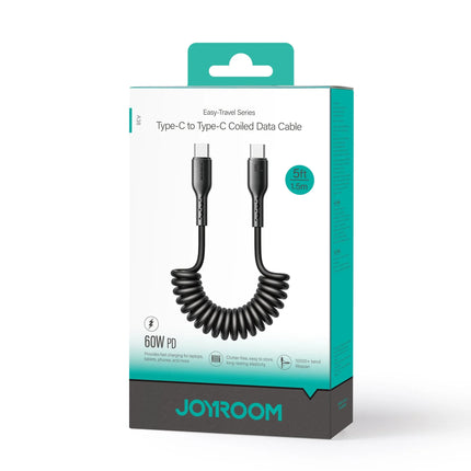 JOYROOM Coiled Fast Charging Data Cable 60W Type-C to Type-C | SA38-CC3