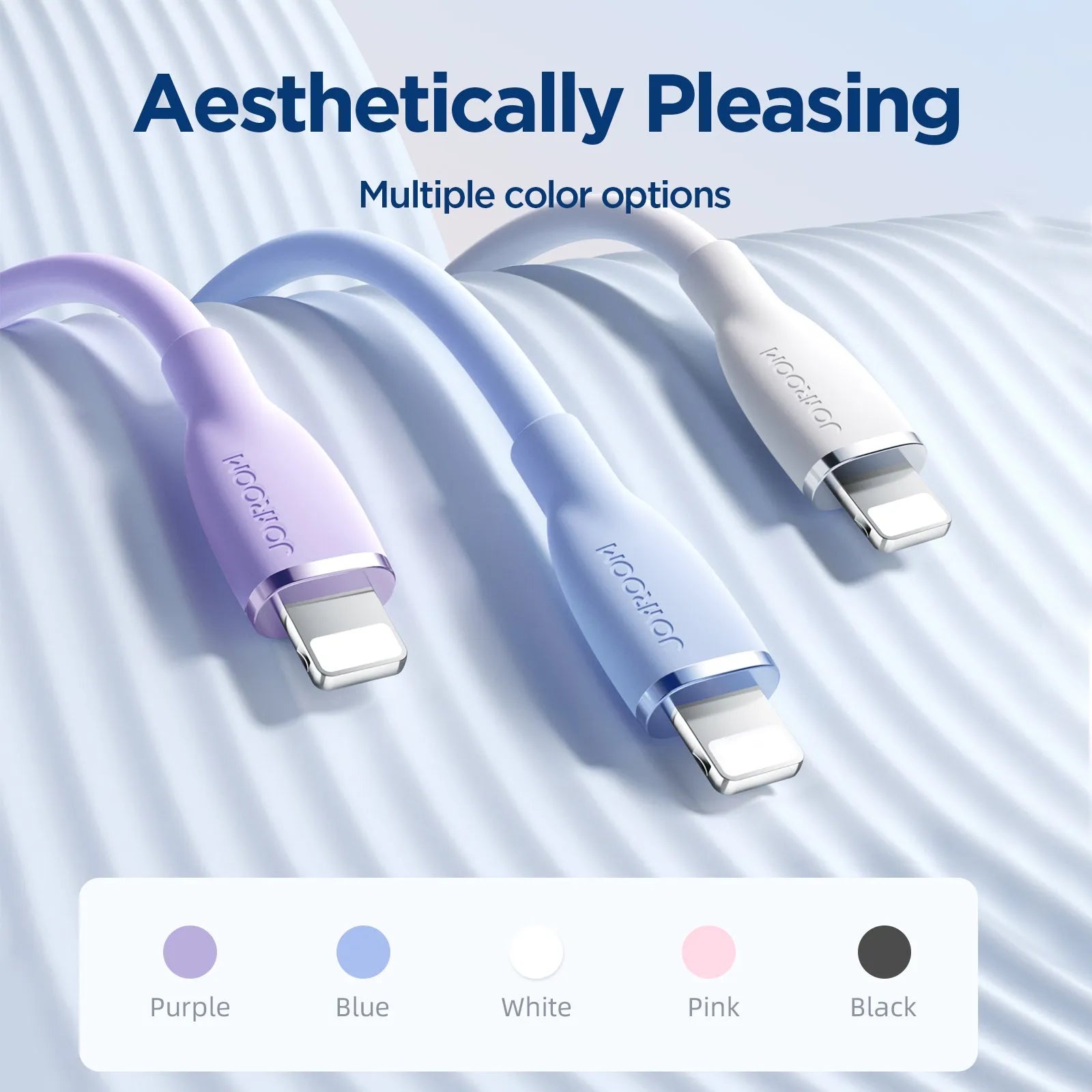 كابل شحن سريع من السيليكون 3 أمبير Lightning جوي روم | SA29-AC3 كابل شحن سريع من السيليكون 3 أمبير Lightning جوي روم | SA29-AC3