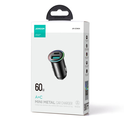 60W A+C Mini Metal Car Charger