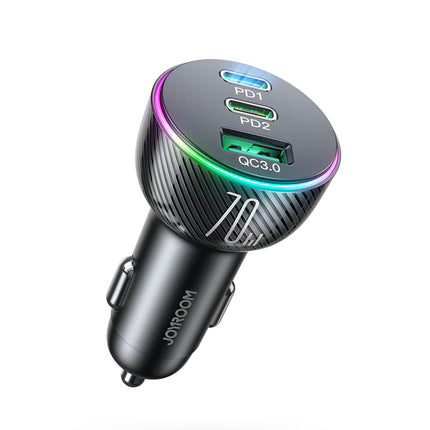 70W 3-Port Car Charger (2PD + 1USB)