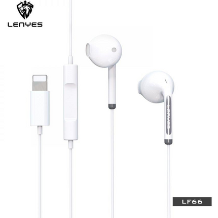 Lenyes LF66 Stereo Wired Earphones with Lightning