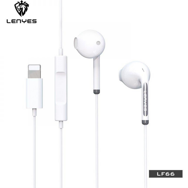 Lenyes LF66 Stereo Wired Earphones with Lightning