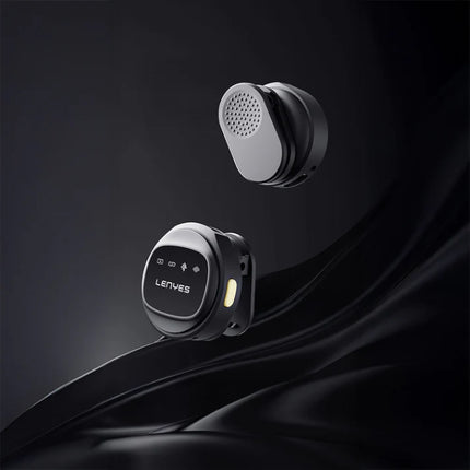 Lenyes LM204-TC Wireless Lavalier Microphone with Type-C Receiver, Intelligent Noise Cancellation & Dual Microphones for Interviews & Vlogging