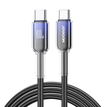 JOYROOM Crystal-Clear Series 60W Fast Charging Data Cable 1.2m Type-C to Type-C | S-A42