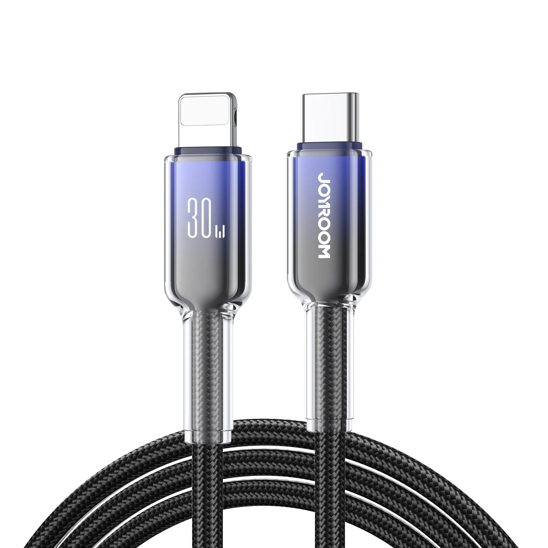 كابل البيانات السريع 30 واط من Type-C إلى Lightning جوي روم | S-A42 كابل البيانات السريع 30 واط من Type-C إلى Lightning جوي روم | S-A42