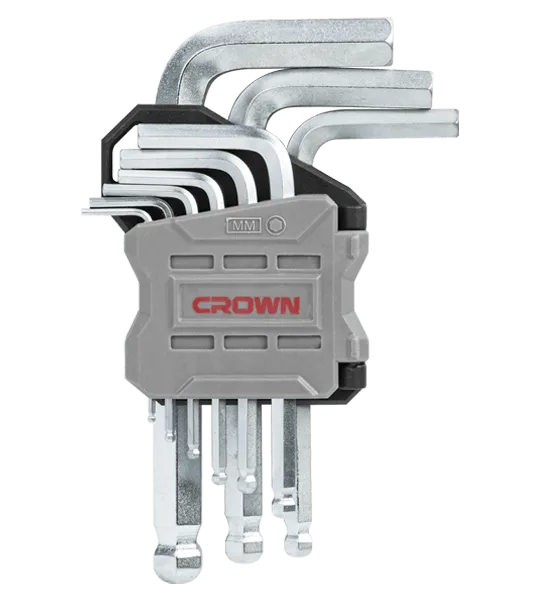 Crown 9-Piece Short Ball Point End Hex Key Set | CPHOK-BMAX09