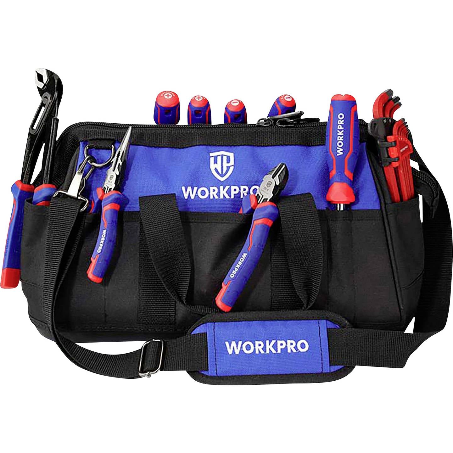 حقيبة تخزين أدوات WORKPRO بسحاب علوي وفم واسع 20 بوصة مع قاعدة مقاومة للماء حقيبة تخزين أدوات WORKPRO بسحاب علوي وفم واسع 20 بوصة مع قاعدة مقاومة للماء