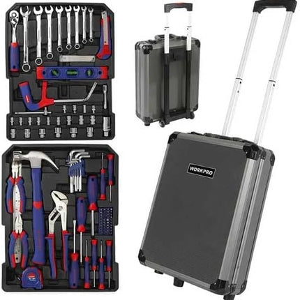 WORKPRO 111PC Tool Kit with Aluminum Trolley