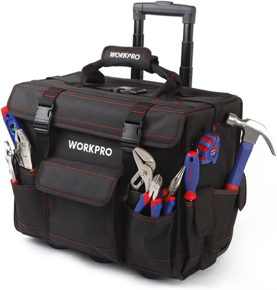 WORKPRO طقم أدوات ١٧٦ قطعة بحقيبة عربة WORKPRO طقم أدوات ١٧٦ قطعة بحقيبة عربة