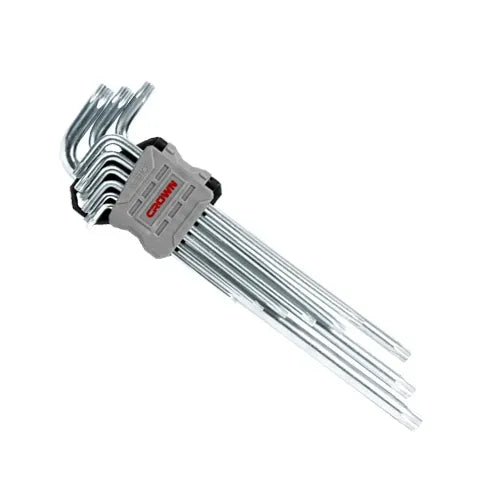 Crown 9Pcs Extra Long Torx Hex Key Set | CPHOK-TMCX09
