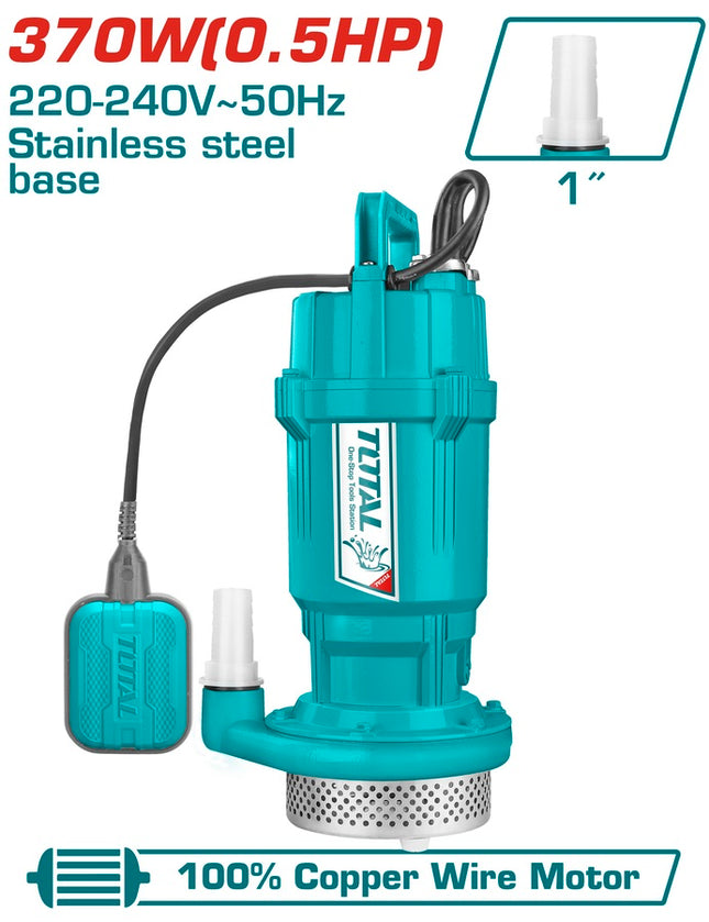 Total TWP63706 Submersible Pump 370 W – 17 m Head, 100 L/min