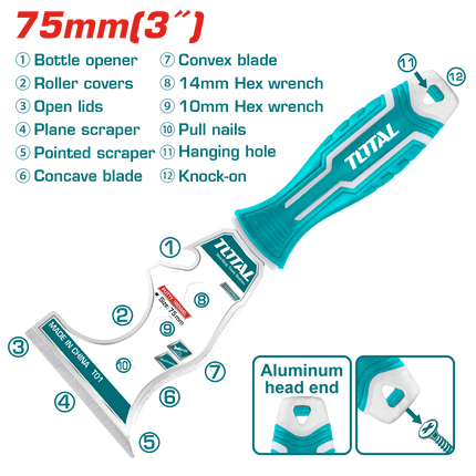 Total THT683606M 75 mm Multifunction Putty Trowel