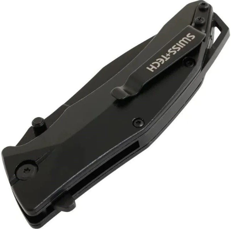 Swiss Tech 4-Inch camping knife ST014021- High-Carbon Stainless Steel Blade, Ergonomic Handle & Compact Design for Outdoor & EDC Use Swiss Tech 4-Inch camping knife ST014021- High-Carbon Stainless Steel Blade, Ergonomic Handle & Compact Design for Outdoor & EDC Use