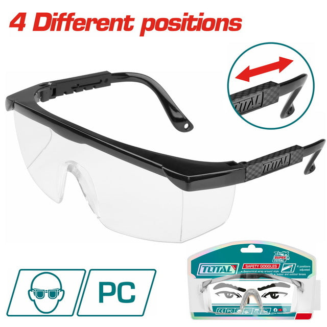 Total TSP301 Transparent Safety Goggles