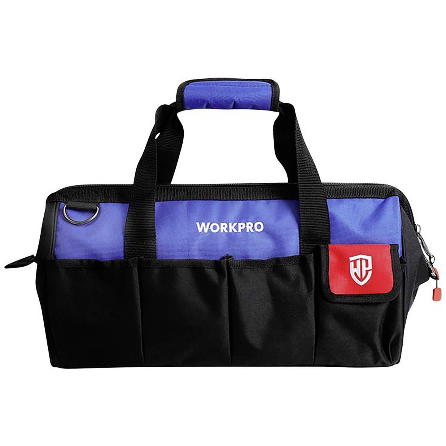 حقيبة تخزين أدوات WORKPRO بسحاب علوي وفم واسع 18 بوصة حقيبة تخزين أدوات WORKPRO بسحاب علوي وفم واسع 18 بوصة