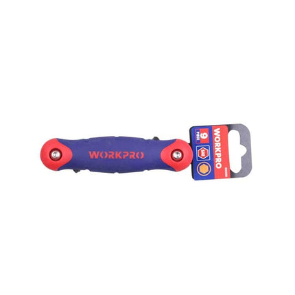 WORKPRO 9-Piece Folding Hex Key Set (SAE) | W022005WE