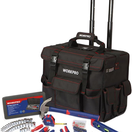 WORKPRO 176PC Tool Set with Tool Trolley Bag