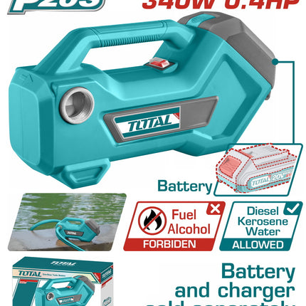 Total TTPLI2001 20 V Cordless Transfer Pump – 760 gal/hr, 4 500 RPM