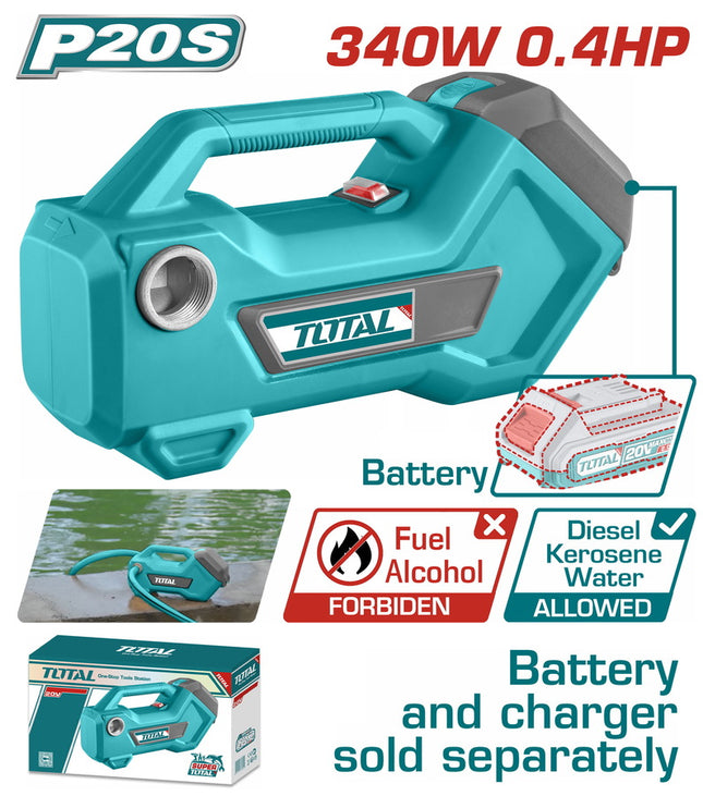 Total TTPLI2001 20 V Cordless Transfer Pump – 760 gal/hr, 4 500 RPM