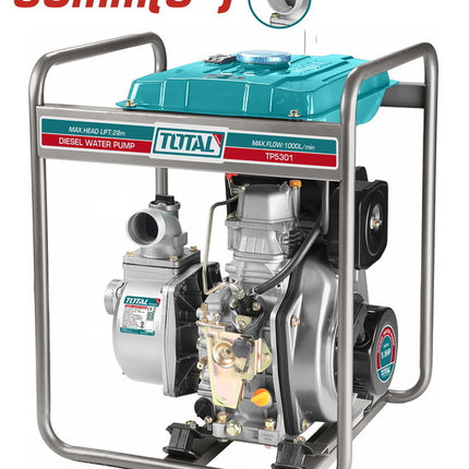 Total TP5301 3″ Diesel Water Pump – 5.5 HP, 28 m Lift