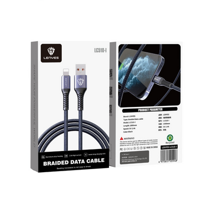 كابل بيانات مضفر من نوع USB-A إلى نوع C من Lenyes LC510-TC