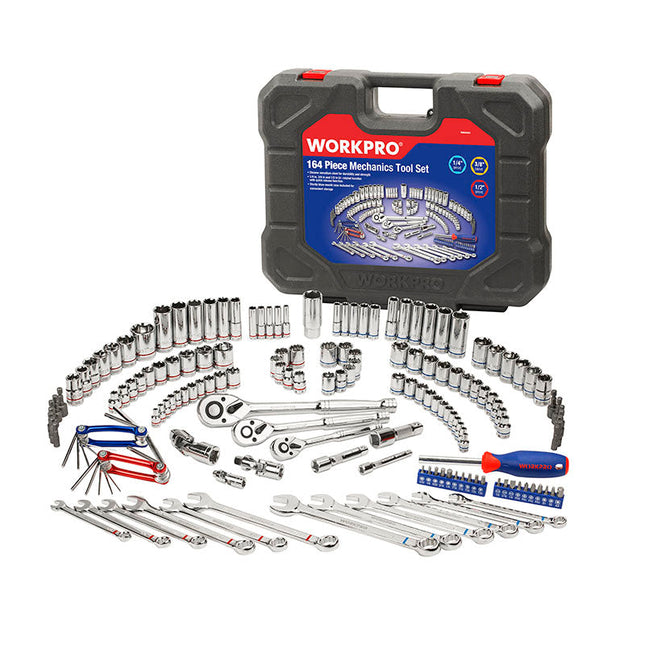  WORKPRO 164PC Mechanics Tool Kit