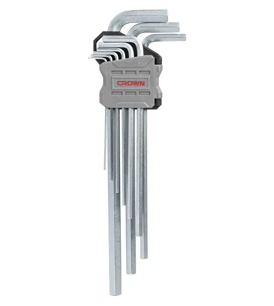 Crown 9Pcs Extra Long Hex Key Set | CPHOK-HMCX09