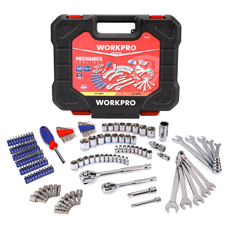 WORKPRO 145PC Mechanics Tool Kit WORKPRO 145PC Mechanics Tool Kit